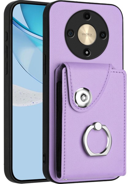 Honor X9B / Magic6 Lite Için Kart Çantası Pu Telefon Kılıfı (Yurt Dışından)