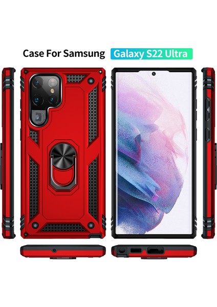 Samaung Galaxy S22 Ultra 5g Için Darbeye Dayanıklı Tpu + Pc Kılıfı (Yurt Dışından) fiyatları