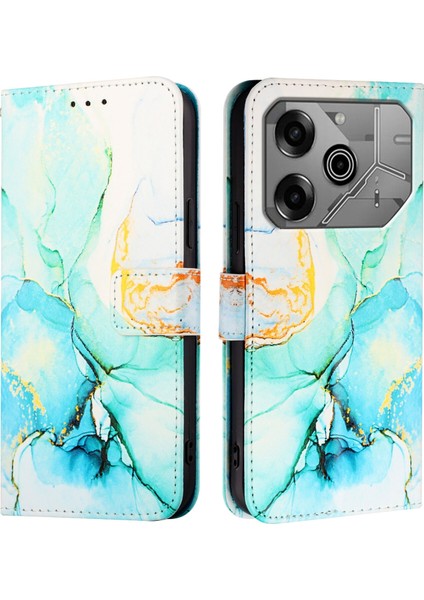 Tecno Pova 6 Neo Için Mermer Pu Telefon Kılıfı (Yurt Dışından) indirimleri
