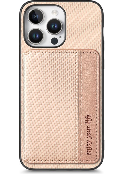 iPhone 16 Pro Max Için Karbon Fiber Cüzdan Kılıfı (Yurt Dışından) fiyatları