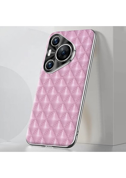 Huawei Pura 70 Için Eşkenar Dörtgen Dokulu Telefon Kılıfı (Yurt Dışından)