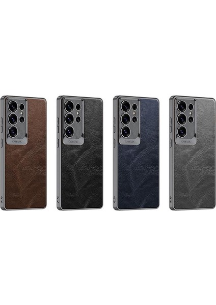 Samsung Galaxy S25 Ultra 5g Için Yağ Balmumu Deri Telefon Kılıfı (Yurt Dışından) fiyatları