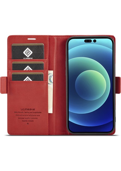 iPhone 14 Pro Max Için Lc.ımeeke Manyetik Tokalı Deri Kılıf (Yurt Dışından) fırsatları