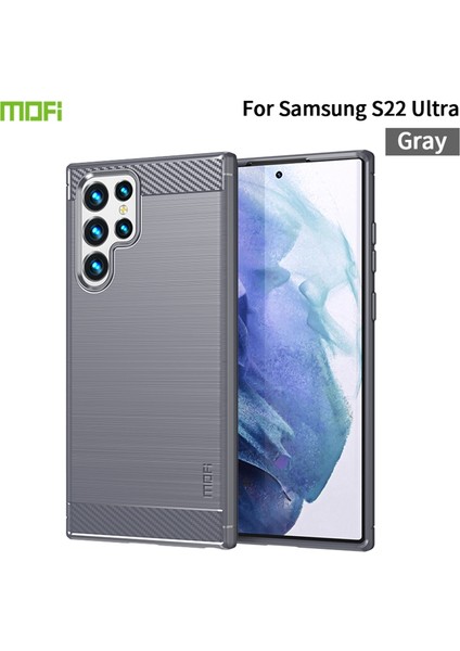 Samsung Galaxy S22 Ultra 5g Için Fırça Karbon Fiber Tpu Kılıf (Yurt Dışından) fırsatları