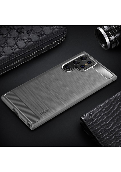 Samsung Galaxy S22 Ultra 5g Için Fırça Karbon Fiber Tpu Kılıf (Yurt Dışından) indirimleri