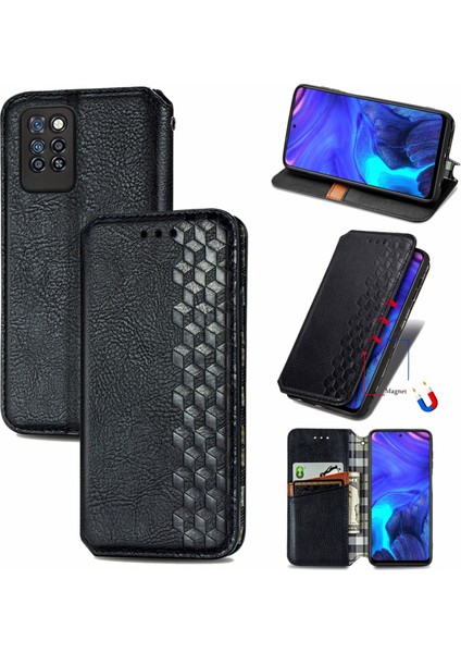 Infinix Note 10 Pro Için Kübik Preslenmiş Pu Kılıf (Yurt Dışından)