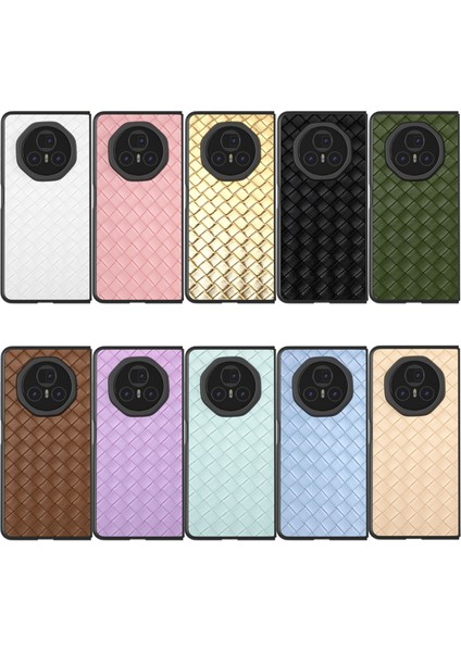 Honor Magic V3 Için Dokuma Dokulu Pu Kılıf (Yurt Dışından) indirimleri
