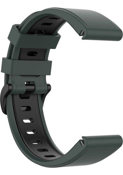 Garmin Fenix ​​7 / Epıx Için 22MM Iki Renkli Silikon Saat Bandı (Yurt Dışından) modelleri