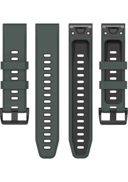 Garmin Fenix ​​7 / Epıx Için 22MM Iki Renkli Silikon Saat Bandı (Yurt Dışından) fırsatları