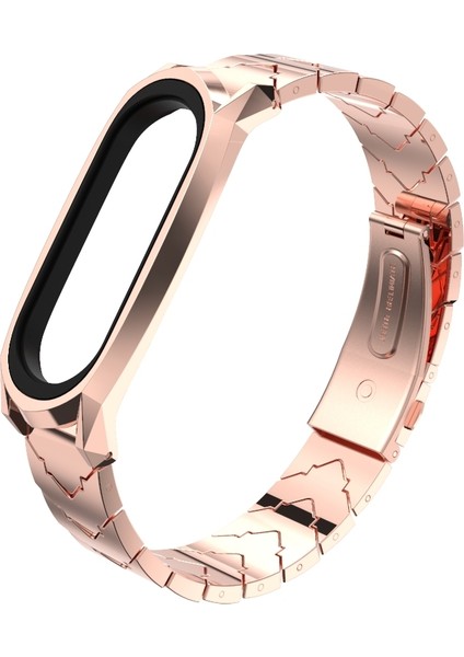 Xiaomi Mi Band Için 6/5/4/3 Paslanmaz Çelik Kordonlu Saat (Yurt Dışından)