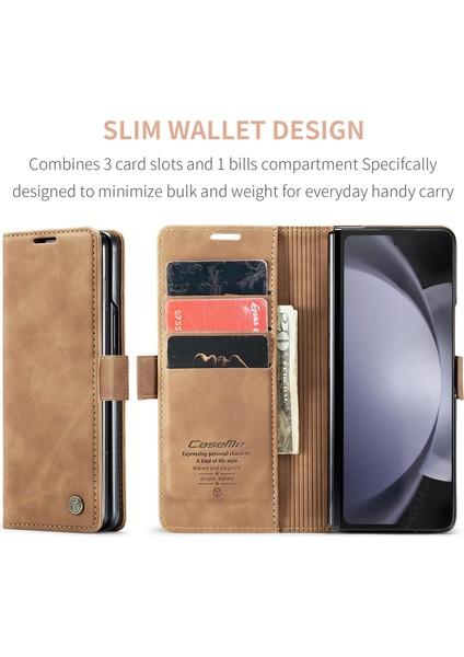 CASEME-013 Samsung Galaxy Z Fold5 Deri Kılıf (Yurt Dışından) indirimleri