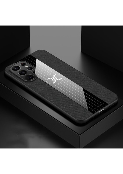 Samsung Galaxy S22 Ultra 5g Için Kumaş Dokulu Tpu Telefon Kılıfı (Yurt Dışından)