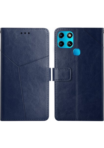 Infinix Smart 6 Için Y-Şekilli Pu Kılıf (Yurt Dışından)
