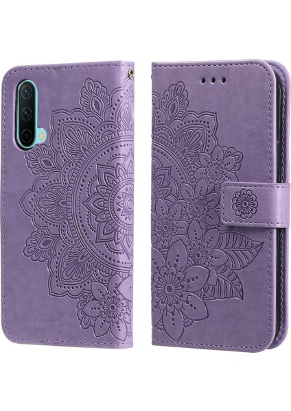 Oneplus Nord Ce 5g 7 Yapraklı Çiçekler Pu Kılıf Için (Yurt Dışından)