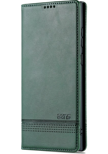 Samsung Galaxy S22 Ultra 5g Için Azns Buzağı Dokulu Pu Kılıf (Yurt Dışından) fiyatları