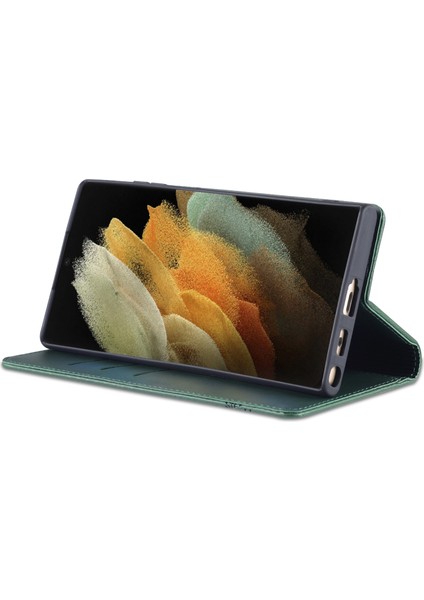 Samsung Galaxy S22 Ultra 5g Için Azns Buzağı Dokulu Pu Kılıf (Yurt Dışından) fırsatları
