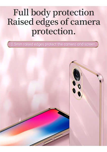 Huawei Nova 8 5g Için 6d Kaplama Altın Kenar Tpu Kılıf (Yurt Dışından) fırsatları