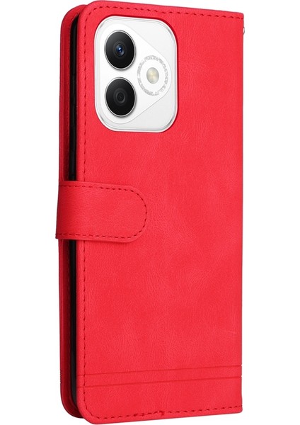 Honor X60I Için Metal Düğme Deri Kılıf (Yurt Dışından) modelleri
