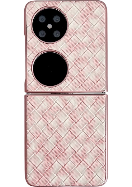 Huawei Pocket 2 Için Renkli Dokuma Desenli Kılıf (Yurt Dışından)