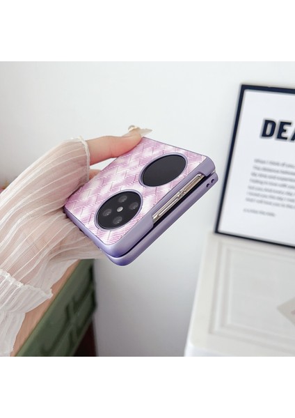 Huawei Pocket 2 Için Renkli Dokuma Desenli Kılıf (Yurt Dışından) modelleri