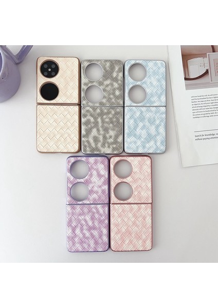 Huawei Pocket 2 Için Renkli Dokuma Desenli Kılıf (Yurt Dışından) indirimleri