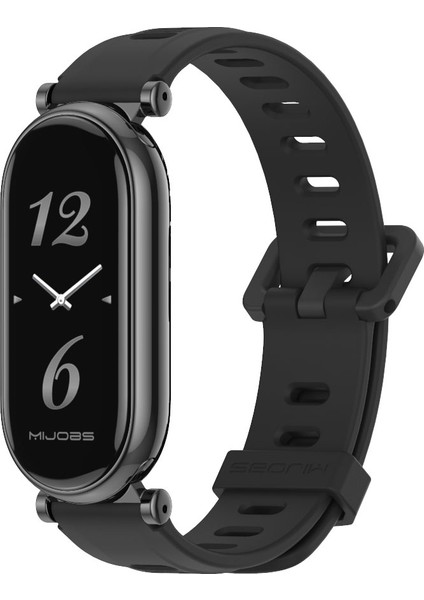 Xiaomi Mi Band 8/9/9 Nfc Için Düz Delikli Silikon Kayış (Yurt Dışından)