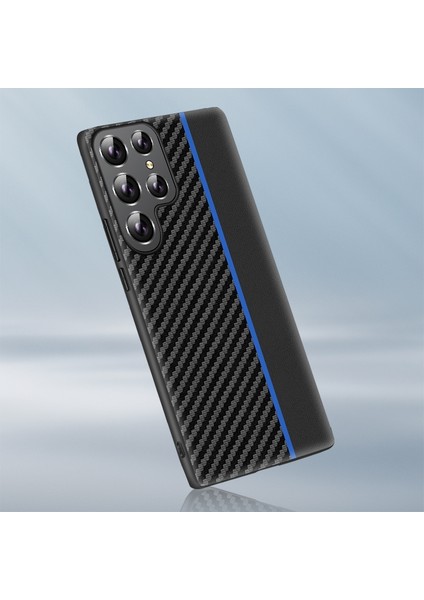Samsung Galaxy S22 Ultra 5g Için Karbon Fiber Dokulu Kılıf (Yurt Dışından)