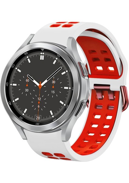 Samsung Galaxy Watch 4 Için Silikon Watch Band 46MM Samsung Galaxy Watch 4 Classic Için 46MM (Yurt Dışından)