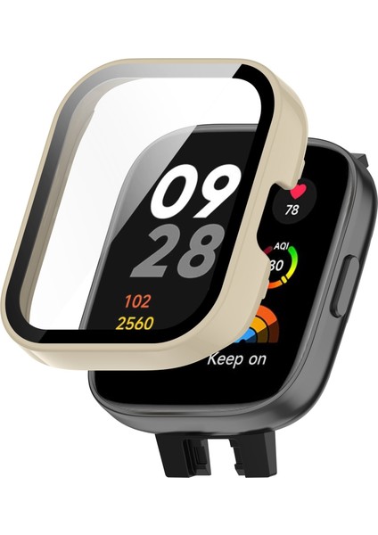 Xiaomi Mi Watch Lite 3 Için Pc + Temperli Film Izleme Kılıfı (Yurt Dışından)