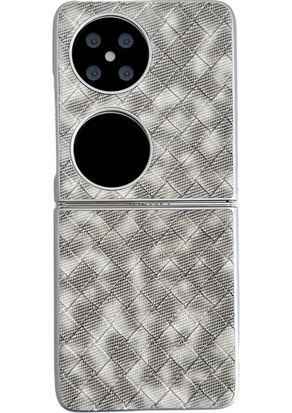 Huawei Pocket 2 Için Renkli Dokuma Desenli Kılıf (Yurt Dışından)