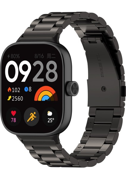 Redmi Watch 4 Için Üç Boncuklu Metal Saat Kayışı (Yurt Dışından)