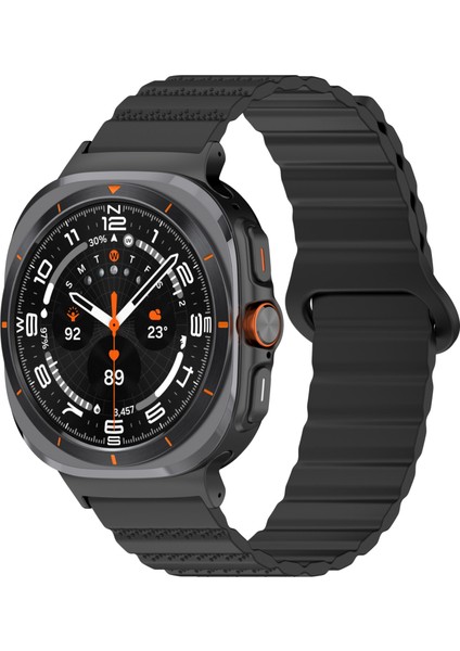 Samsung Galaxy Watch Ultra Için 47MM Manyetik Silikon Kayış (Yurt Dışından)