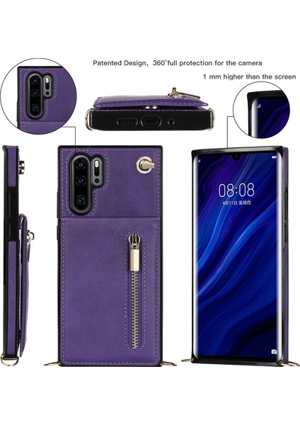 Huawei P30 Pro Için Çapraz Vücut Fermuarlı Tpu+Pu Arka Kılıf (Yurt Dışından) fiyatları