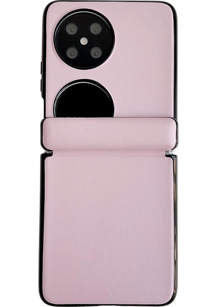 Huawei Pocket 2 Için Pu Doku Kılıfı (Yurt Dışından)