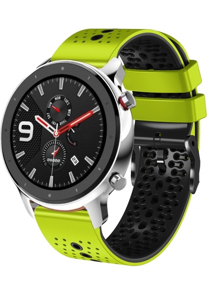 Amazfit Gtr 4 Pro Için Iki Renkli Silikon Saat Bandı (Yurt Dışından)