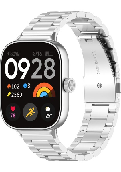 Redmi Watch 4 Için Üç Boncuklu Metal Saat Kayışı (Yurt Dışından)