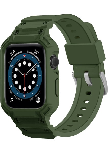 Apple Watch Series 10/11 46MM Için Tpu Kılıflı Saat Kayışı (Yurt Dışından)