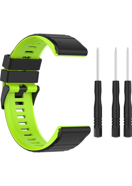 Garmin Fenix ​​7 26MM Için Silikon Kordonlu Saat (Yurt Dışından)