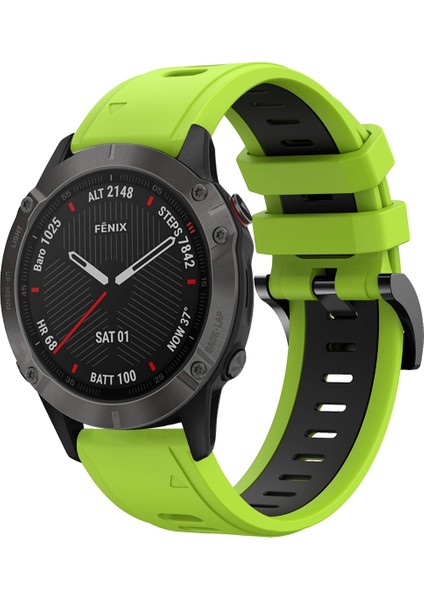 Garmin Fenix ​​6 Safir Gps Için Silikon Saat Bandı (Yurt Dışından)