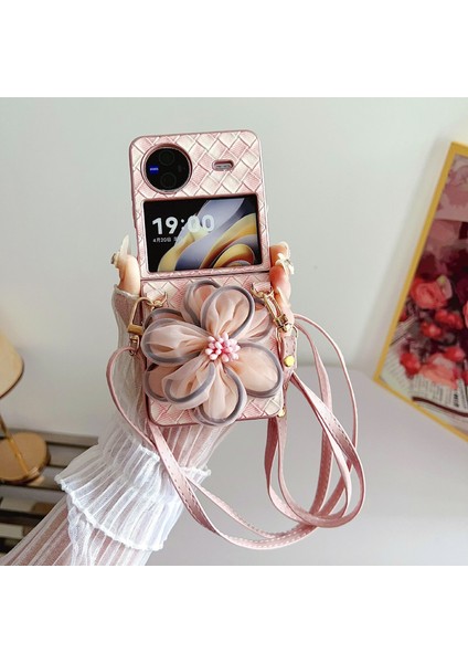 Vivo x Flip Için Renkli Dokuma Iplik Çiçek Kılıfı (Yurt Dışından) fiyatları
