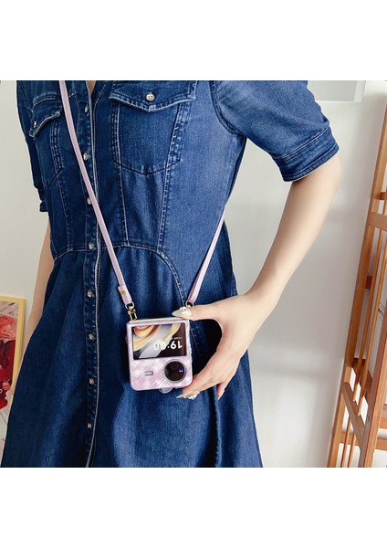 Vivo x Flip Için Renkli Dokuma Iplik Çiçek Kılıfı (Yurt Dışından) indirimleri