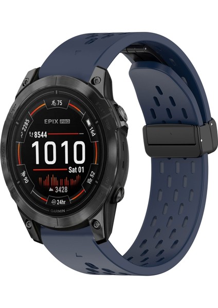 Garmin Epix Pro 47MM Için 22MM Silikon Saat Bandı (Yurt Dışından)
