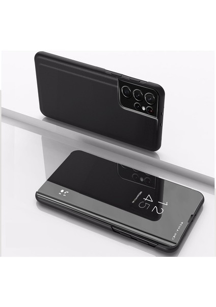 Samsung Galaxy S23 Ultra 5g Için Kaplama Ayna Deri Kılıf (Yurt Dışından)