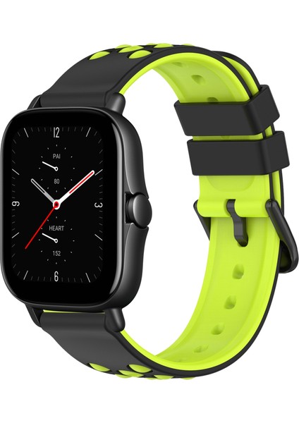 Amazfit Gts 2e Için Iki Renkli Silikon Saat Bandı (Yurt Dışından)