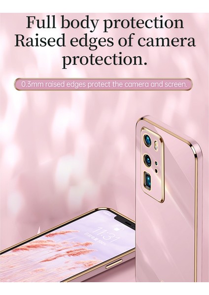 Huawei P40 Pro Için 6d Kaplama Altın Kenar Tpu Kılıf (Yurt Dışından) fiyatları