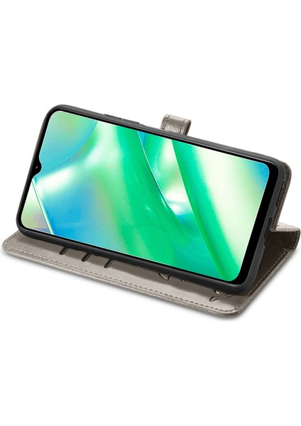 Realme C33 Için Kedi ve Köpek Kabartmalı Deri Kılıf (Yurt Dışından) fırsatları