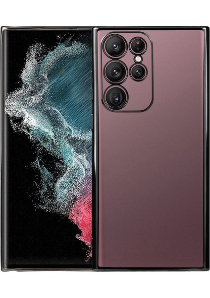 Samsung Galaxy S22 Ultra 5g Için Silikon + Tpu Telefon Kılıfı (Yurt Dışından)