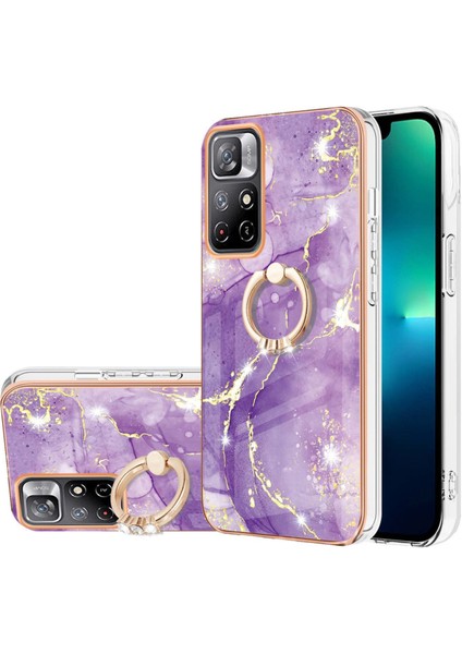 Mermer Tpu Kılıf Xiaomi Redmi Note 11 5g Çin / Poco M4 Pro 5g / Note 11T 5g Hindistan (Yurt Dışından)