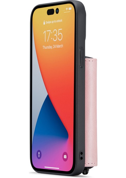 iPhone 14 Pro Için Manyetik Fermuarlı Cüzdan Kılıfı (Yurt Dışından) modelleri