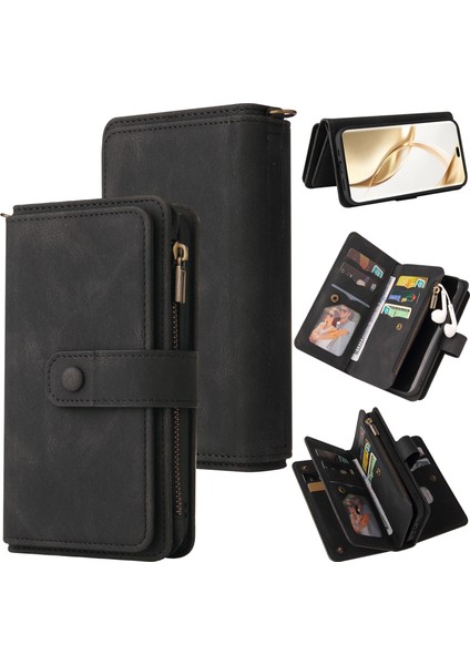 Honor 200 Pro Için Skin Fe 15 Kartlı Pu Telefon Kılıfı (Yurt Dışından)